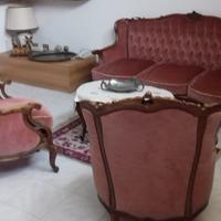 Divano, 2 Poltrone e tavolino stile Barocco