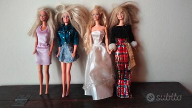 Lotto di 4 bambole Barbie Mattel vintage 1966