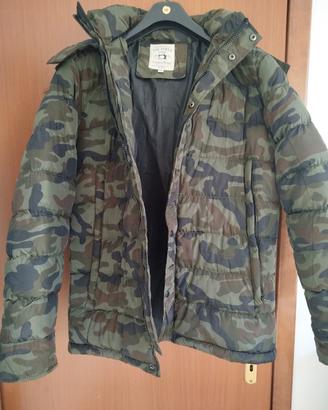 Piumino lungo unisex con cappuccio-mai usato