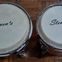 bongo in  Pelle STEVEN's  arancione  6 e 7 pollici