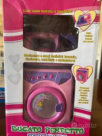 ferro da stiro+ lavatrice+pallottoliere+ microfono