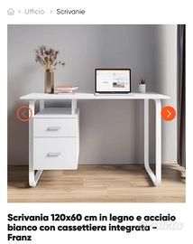 Scrivania bianca