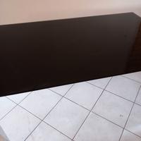 Tavolo moderno allungabile vetro nero