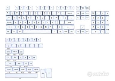KBDFans MA White CAT 141 Key MA copritasti PBT