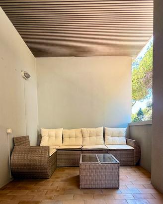 Salotto esterno modulare rattan - CONTENITIVO!