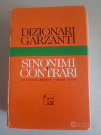 Dizionario sinonimi & contrari edizione Garzanti