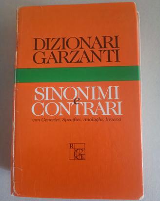 Dizionario sinonimi & contrari edizione Garzanti