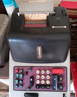 calcolatrice vintage grande con rullino 