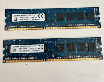 RAM 8GB 2x4GB PC3L DDR3 12800U - Webcam usb 1080p