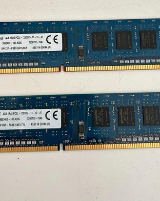 RAM 8GB 2x4GB PC3L DDR3 12800U - Webcam usb 1080p
