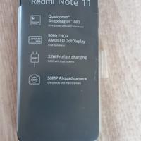 Xiaomi redme note 11  128GB RAM 4+4