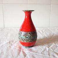 Vaso vasetto Vintage in maiolica ceramica smaltata
