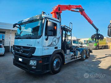 MERCEDES ACTROS 2544 GRU POLIPO E SCARRABILE-2012