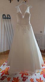 vestito sposa con velo