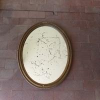 specchio ovale antico