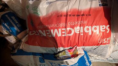 12 sacchi cemento sabbia