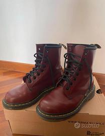 Stivaletti Dr Martens bordeaux