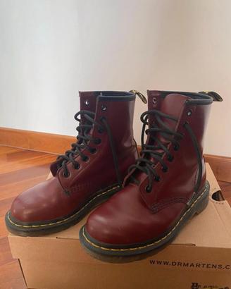 Stivaletti Dr Martens bordeaux