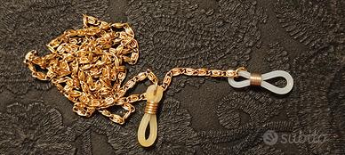 Catenina per occhiali dorata