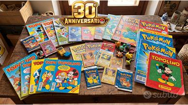 Lotto Pokemon 30° Anniversario Topolino Edicola