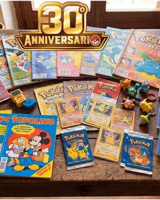 Lotto Pokemon 30° Anniversario Topolino Edicola