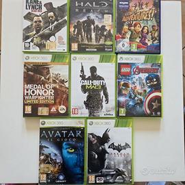 Lotto 8 Giochi Xbox 360 - Batman/Halo/LEGO/COD