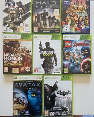 Lotto 8 Giochi Xbox 360 - Batman/Halo/LEGO/COD