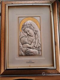 quadro religioso in argento 