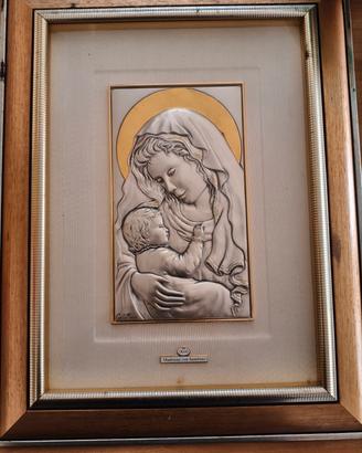 quadro religioso in argento 