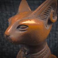 Gatto Egizio Bastet - Statuina effetto pietra