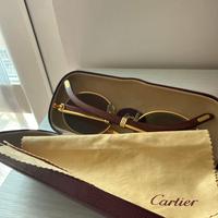 Occhiali da sole vintage con aste in legno