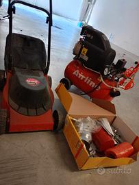 tagliaerba più compressore con kit 