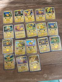 Carte pokemon set pikachu