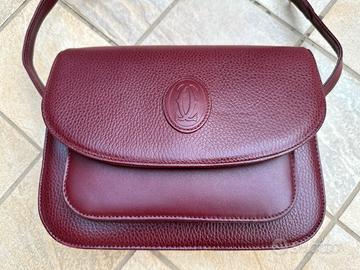 Borsa Must de Cartier Vera Pelle Vintage del 1982