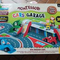Montessori word car garage