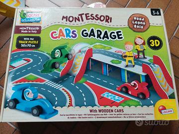 Montessori word car garage