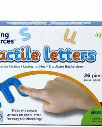 LEARNING RESOURCES  TACTILE LETTERS 26 LETTERE