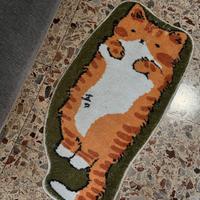 Tappetino con gatto 80×40 cm