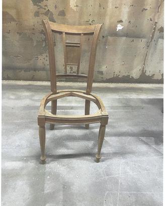 SEDIA GREZZA CON INTARSIO