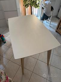 Tavolo bianco in legno  122x70