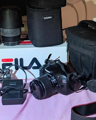 Canon EOS 550D più obiettivi e accessori 