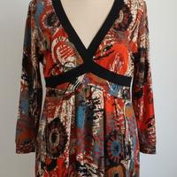 Abito Stile Impero "Sweet Miss" - Stampa Astratta 