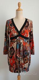 Abito Stile Impero "Sweet Miss" - Stampa Astratta 