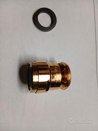 Aeratore dorato con snodo e 2 borchie troppo pieno