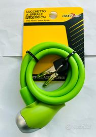 Lucchetto per Bicicletta  Spirale Fluo 100 CM