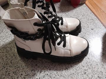 DockerS scarponcini bianchi tg37