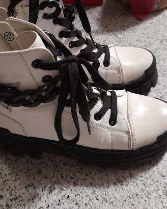 DockerS scarponcini bianchi tg37