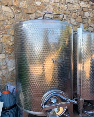 Vasca cisterna 20 hl acciaio inox