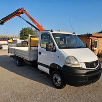 RENAULT MASCOTT cassone fisso e gru Palfinger