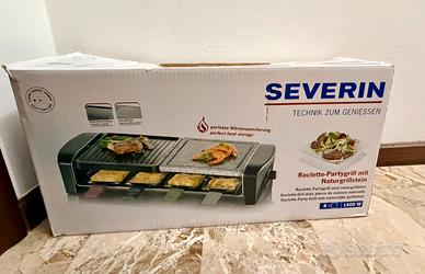 Raclette Severin RG 9645 con pietra ollare — NUOVA